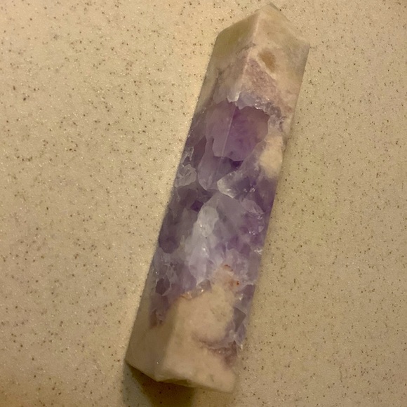 Druzy Pink Amethyst Tower - Picture 2 of 2